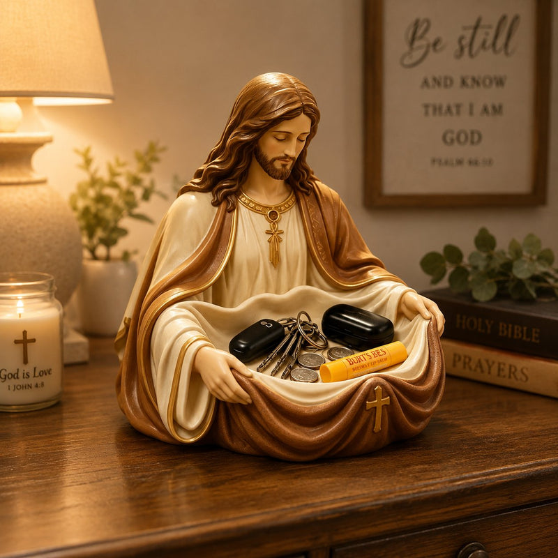FaithKeeper – Handcrafted Jesus Storage Bowl – image 14