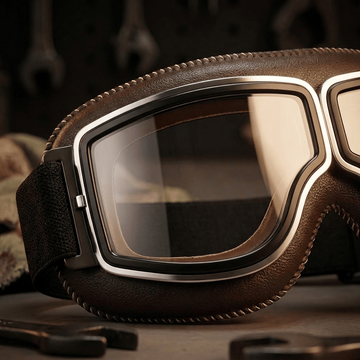 RetroRide – OTG Vintage Motorcycle Riding Goggles – image 4