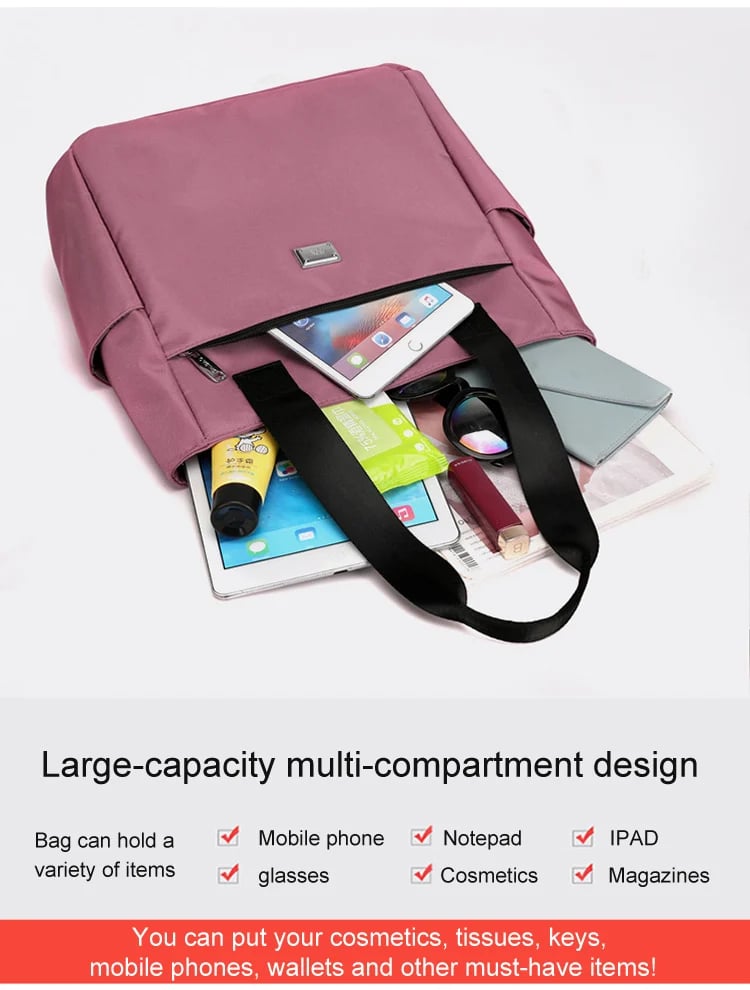 UrbanTote – Large Capacity Multi Pocket Shoulder Bag – image 6