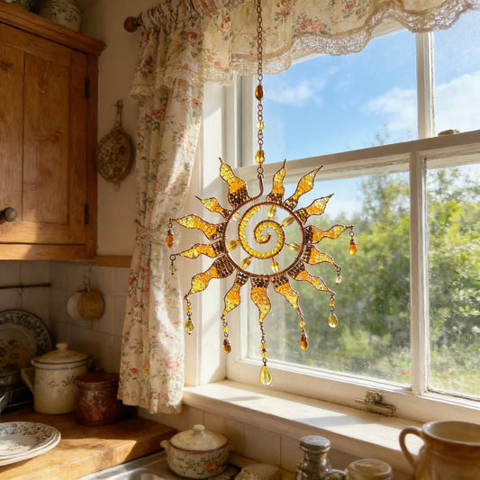 HarmoniGlow – Handmade Sun Crystal Ornament – Buy 1 Get 30% OFF