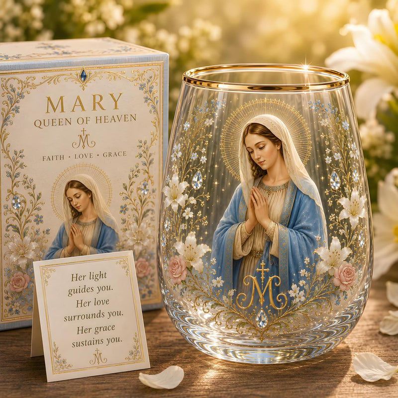 DivineSip – Sacred Heart of Jesus Glass Cup – image 3