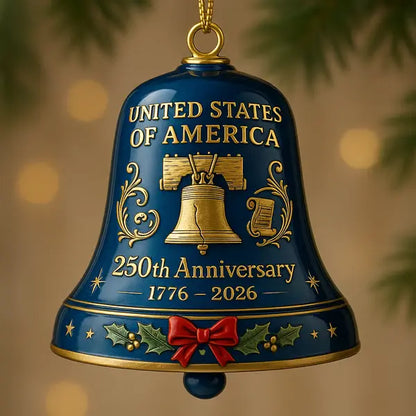 PatriotRing Bell – Heritage Ornament – Blue / Buy 1