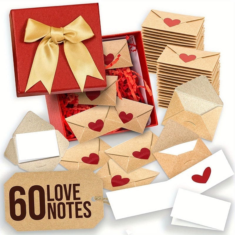 TinyTales – Blank Card Mini Envelope Collection – 60 sets+Gift Box