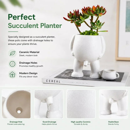 BloomSilhouette – Ceramic Plant Pot – image 2
