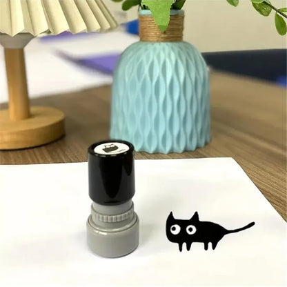 MeowMark – Cat Pattern Stamp Set – B Set Pack（Upside-down kitten+Worried kitten+Playing kitten+Standing kitten+Singing kitten）5pack
