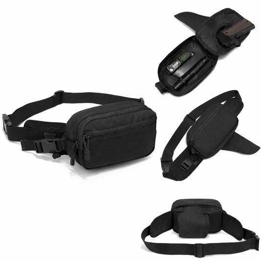 TrailSecure – Quick Access Everyday Carry Hip Pack – Black