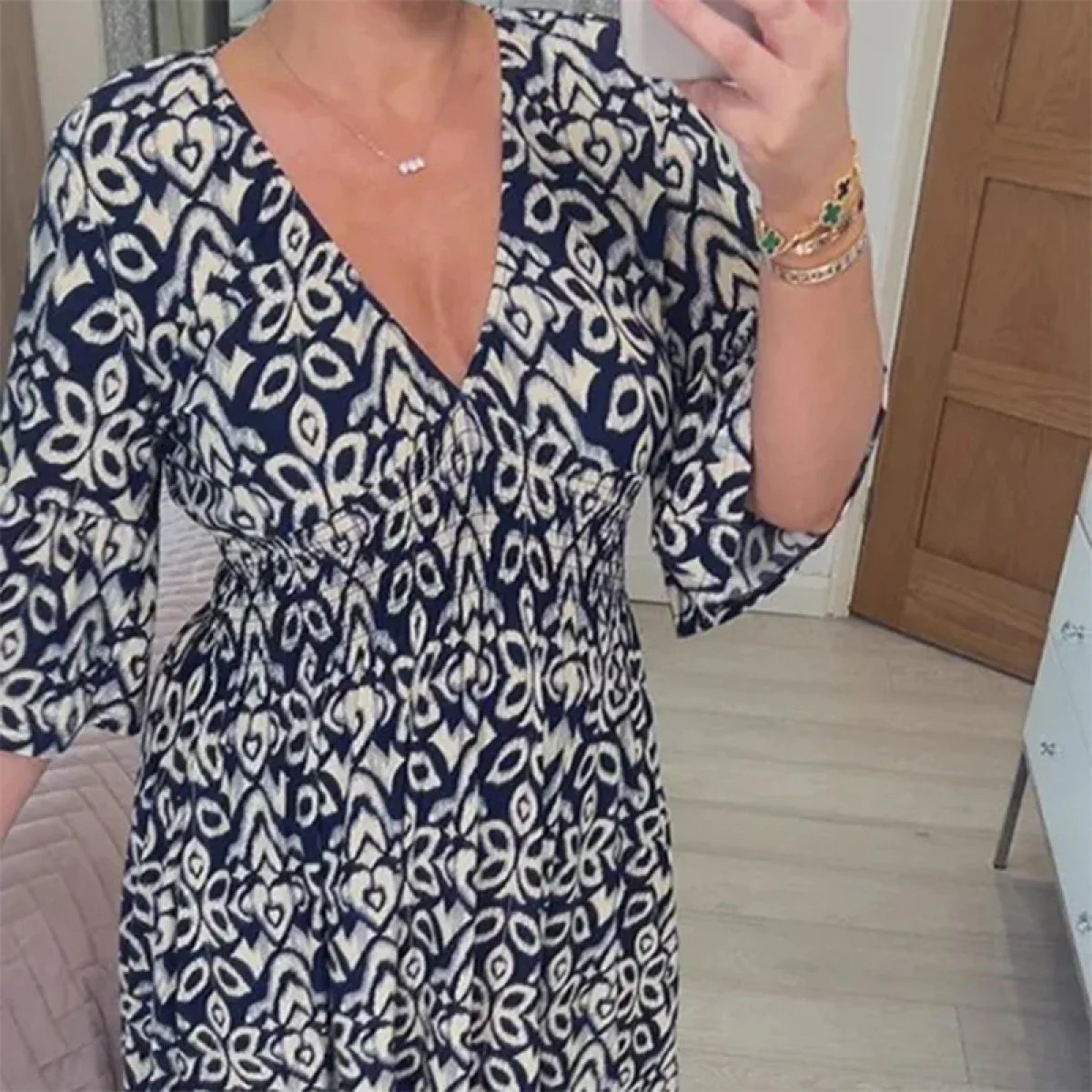 FlowEase Couture – All-Day Wear Dress – Blue / UK8-10(S)