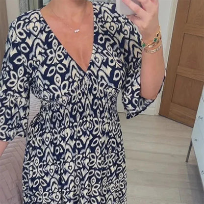 FlowEase Couture – All-Day Wear Dress – Blue / UK8-10(S)