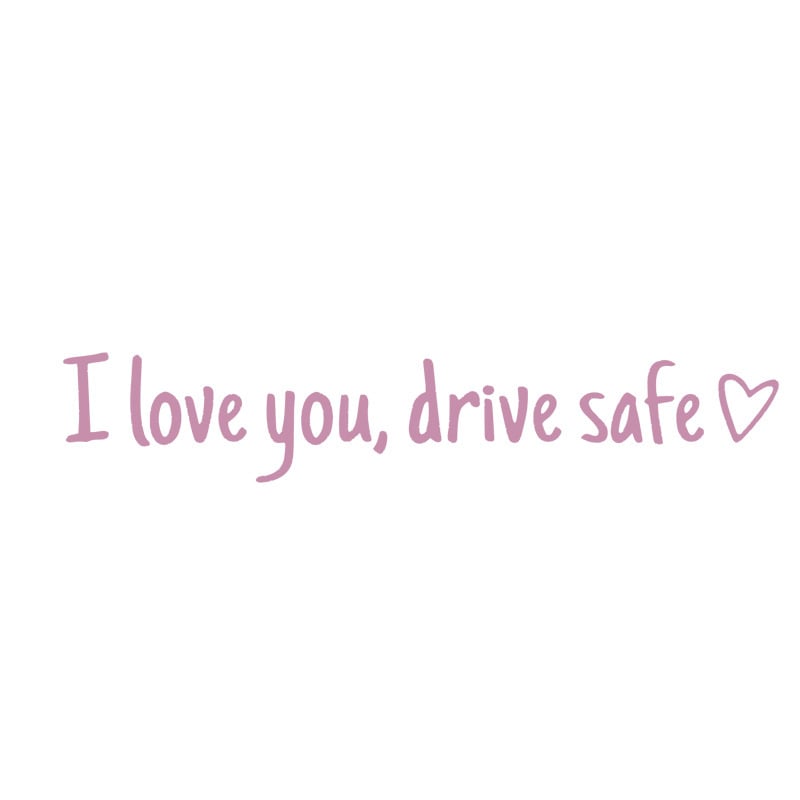ShineWords – Reflective Car Quote Stickers – Pink