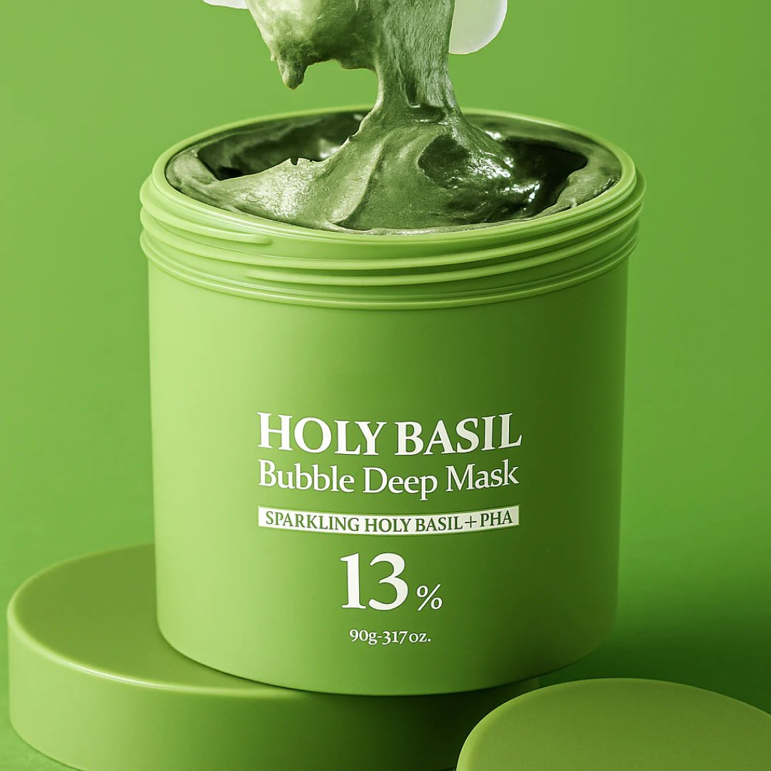 HerbaGlow – Holy Basil Bubble Deep Cleansing Mask – image 10