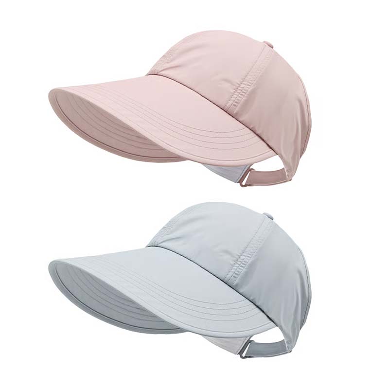 ShadeCore – Elegant UV Protection Sun Hat – Pink + Sky Blue