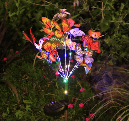 BloomLuxe – Solar Dancing Butterfly Lights – Four color lights