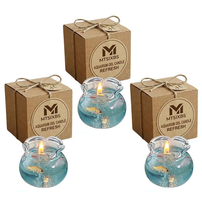 BubbleTide – Mesmerizing Ocean Candle – 3 Sets