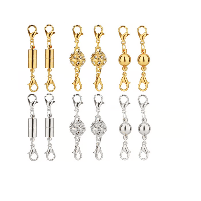 MagniLock – Secure Jewelry Fastener – Mix / Buy 1 Set ( 12 PCS ) / Super Fast Delivery