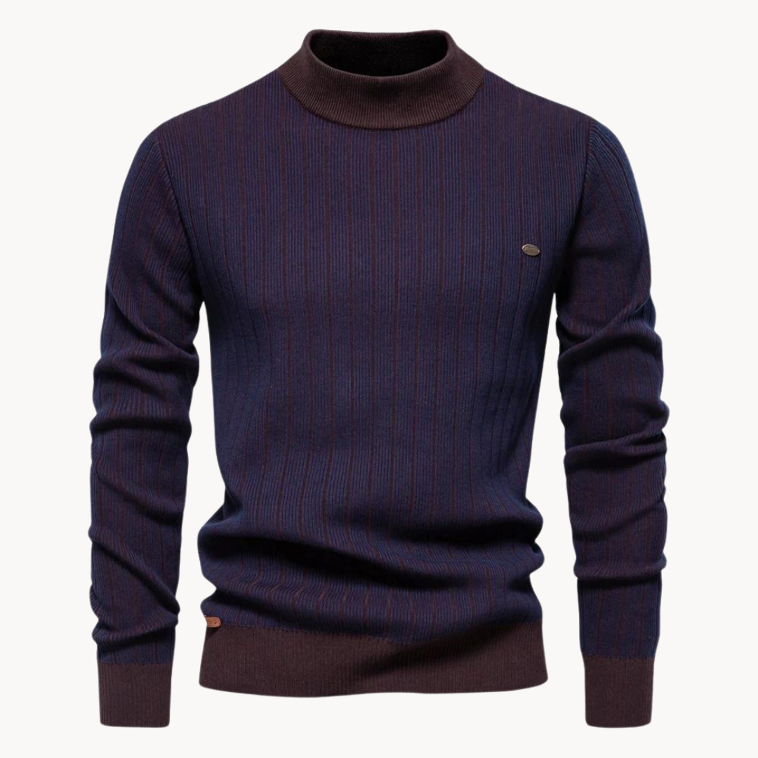 Quincy Striped Sweater – Navy / S