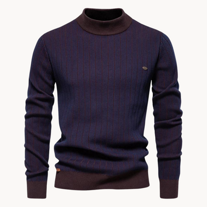 Quincy Striped Sweater – Navy / S