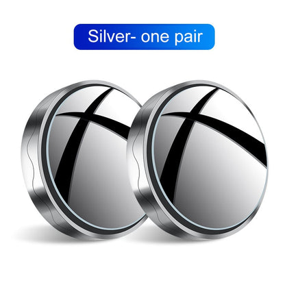 DriveSafe – Wide Angle Car Blind Spot Mirror – Silver- one pair