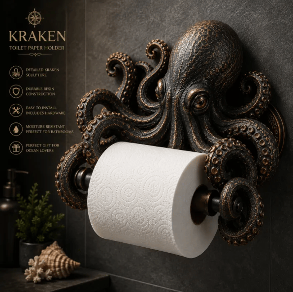 Ocean Guardians – Toilet Paper Holder Series – Octopus