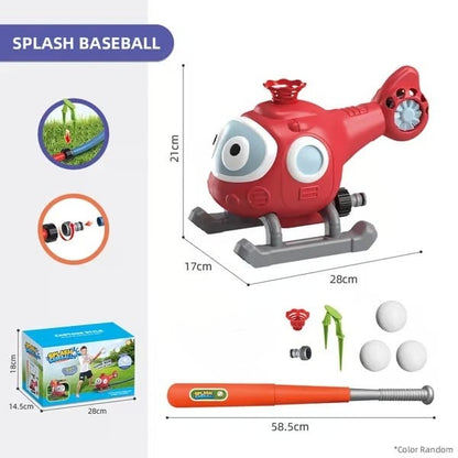 AquaSwing – Fun Water Spray Baseball Game Toy – Cactus / 2 in 1 Sprinkler Baseball Set