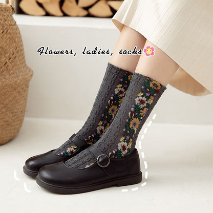 LumeFlora – Soft Cotton Embroidered Flower Socks – image 18