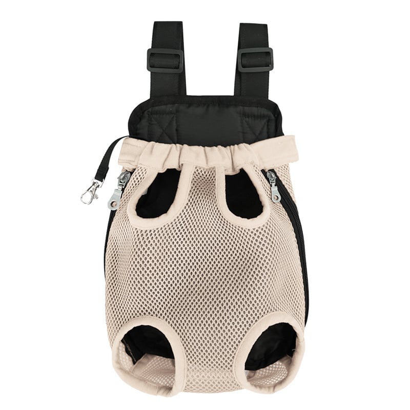 PawVoyage – Pet Travel Leg-Out Backpack – Khaki / S (less than 5.5 pounds)/( <2.5KG)