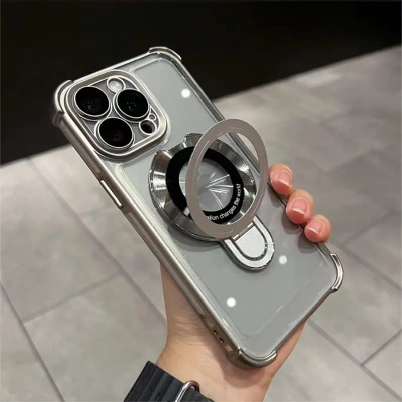 MagView Pro – Hands-Free Phone Case – Transparent / Titanium Gray / iPhone 17 Pro Max