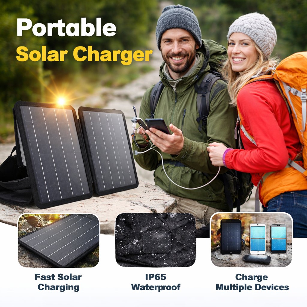 EcoSun – Solar Powered Folding Travel Bag – Buy 1 Get 30% OFF