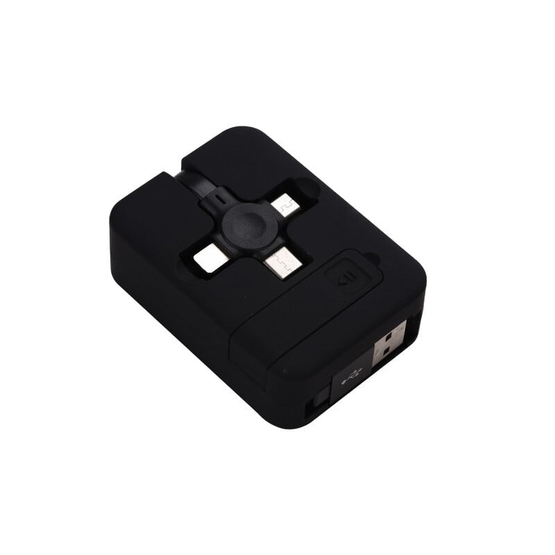 PowerNest – Multi Function Fast Charge Cable Organizer Box – Black