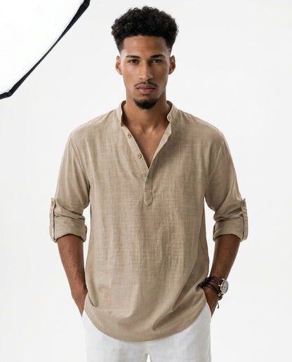 Anderson | Cozy Casual Shirt – Khaki / S