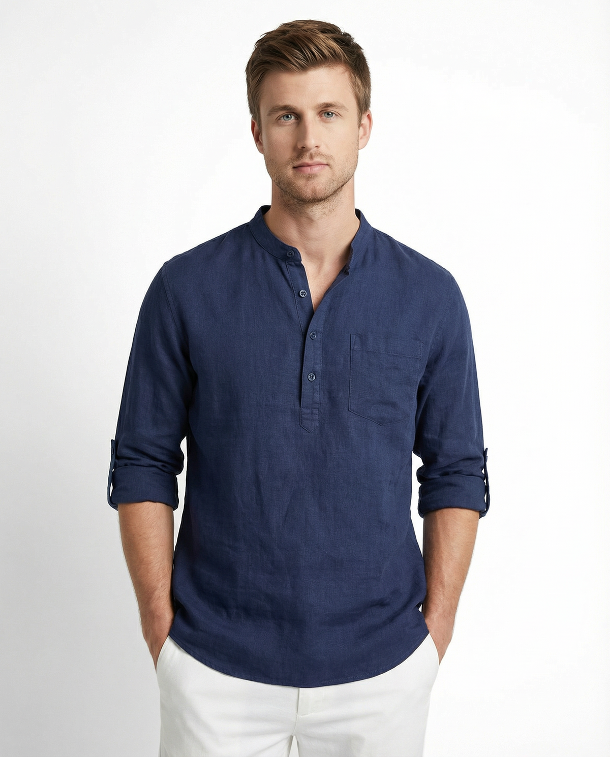 Anderson | Cozy Casual Shirt – Navy / S