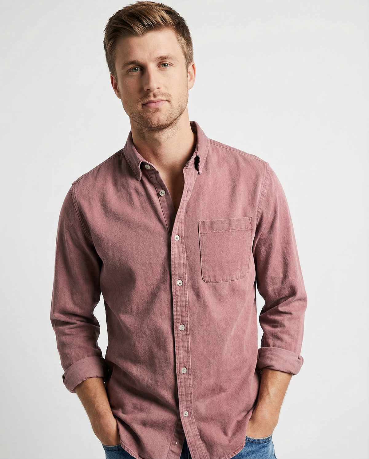 Alfred | Premium Comfort Shirt – Pink / S