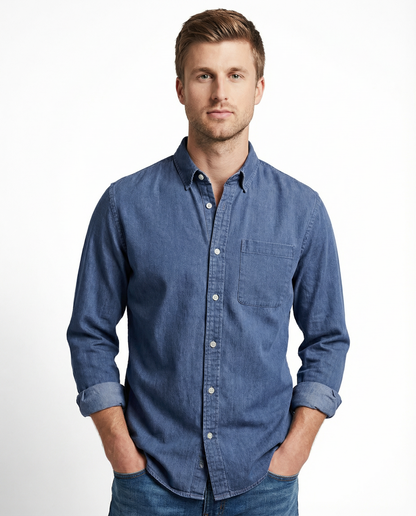 Alfred | Premium Comfort Shirt – Blue / S