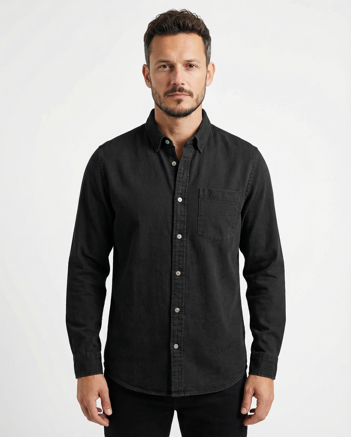 Alfred | Premium Comfort Shirt – Black / S