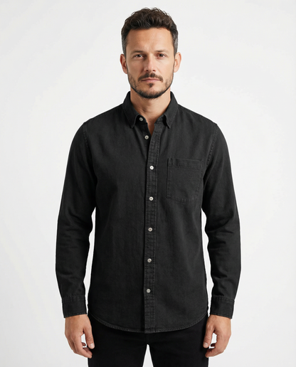 Alfred | Premium Comfort Shirt – Black / S