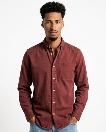 Alfred | Premium Comfort Shirt – Red / S