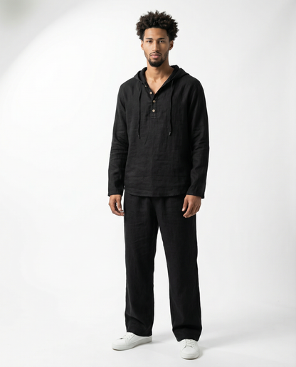 Solano™ - Linen Comfort Set – Black / S