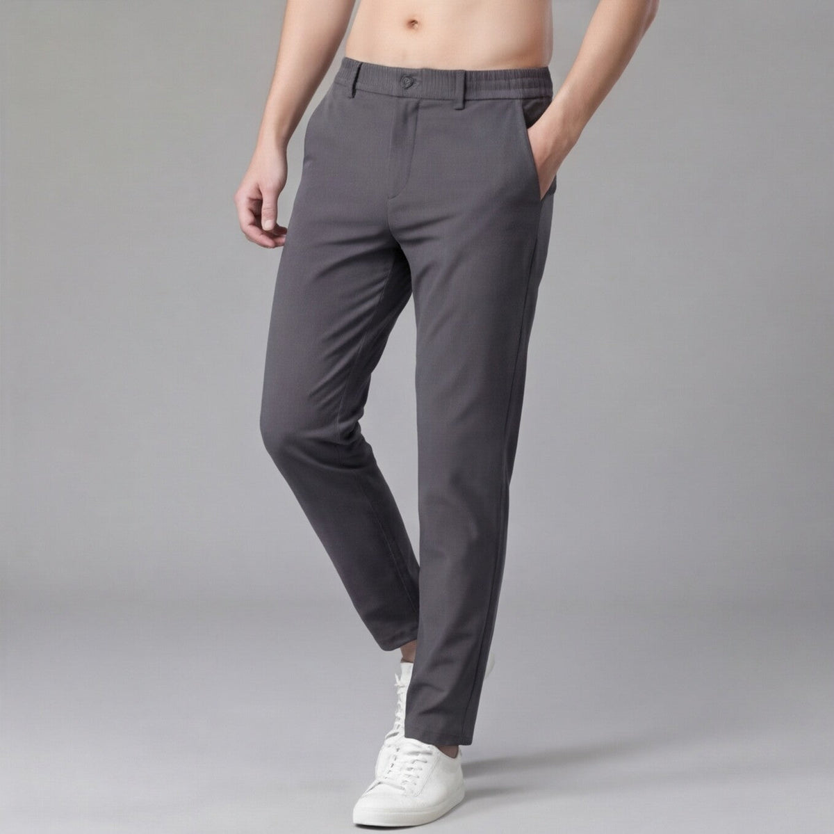 MotionFlex™ – Comfort Stretch Pants for Men – Grey / S