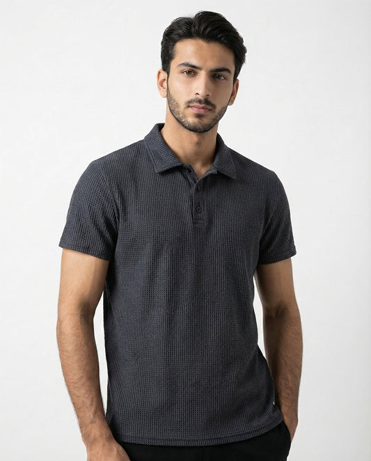 Serano™ – Ultra-Comfort Stretch Polo – Charcoal Grey / S
