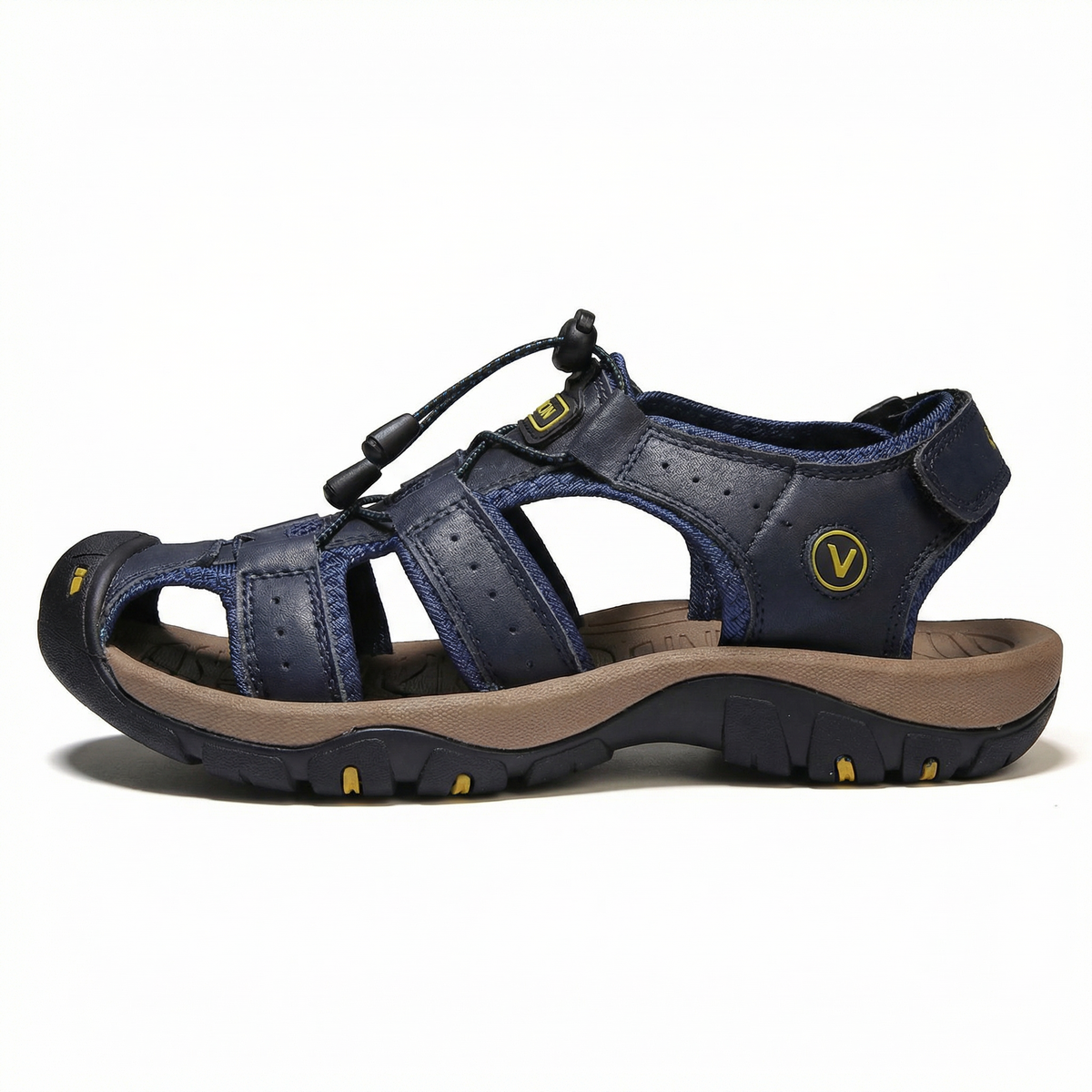 ErgoStride™ • All-Terrain Comfort Sandals for Men – Navy / EU 38 / UK 5 / US 7