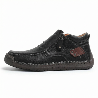 Barton™ – Handcrafted Leather Shoes with Comfort and Character – Black / EU 39 / UK 6 / US 7.5
