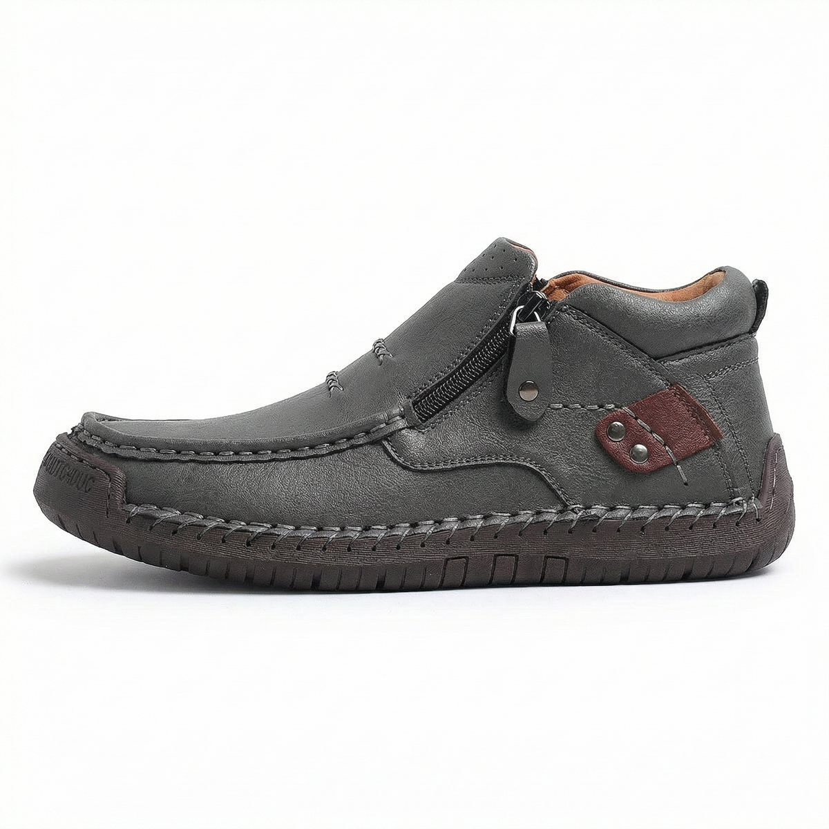 Barton™ – Handcrafted Leather Shoes with Comfort and Character – Grey / EU 39 / UK 6 / US 7.5