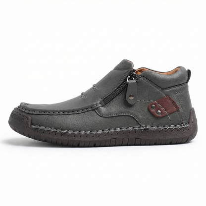 Barton™ – Handcrafted Leather Shoes with Comfort and Character – Grey / EU 39 / UK 6 / US 7.5