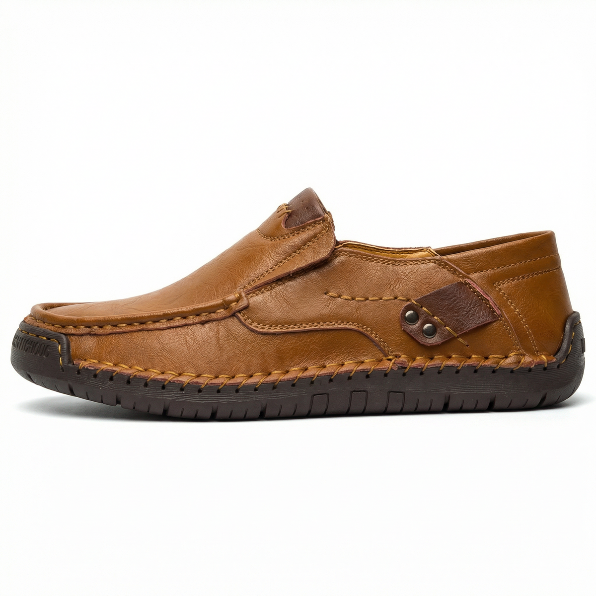 Bravon™ – Premium Leather Comfort Shoes for Men – Light Brown / 38
