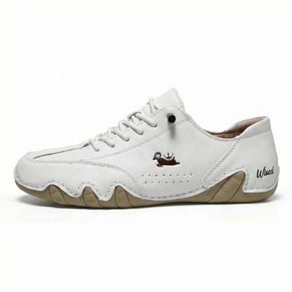 Wiecel™ • Ultra-Comfortable Leather Barefoot Shoes – White / 35