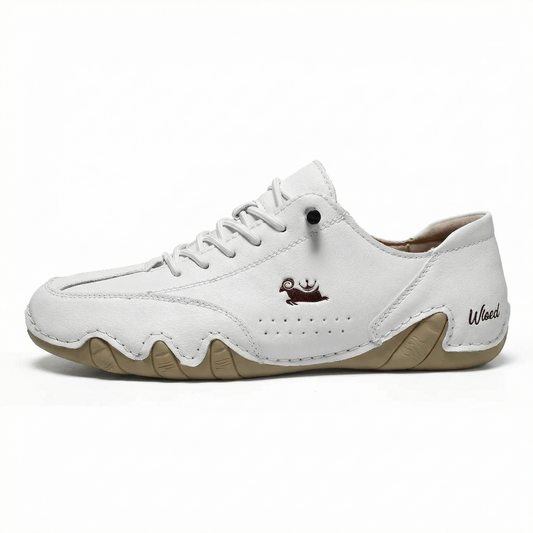 Wiecel™ • Ultra-Comfortable Leather Barefoot Shoes – White / 35
