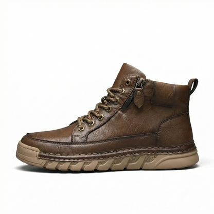 Apollo™ – Premium Urban Leather Boot – Brown / 36