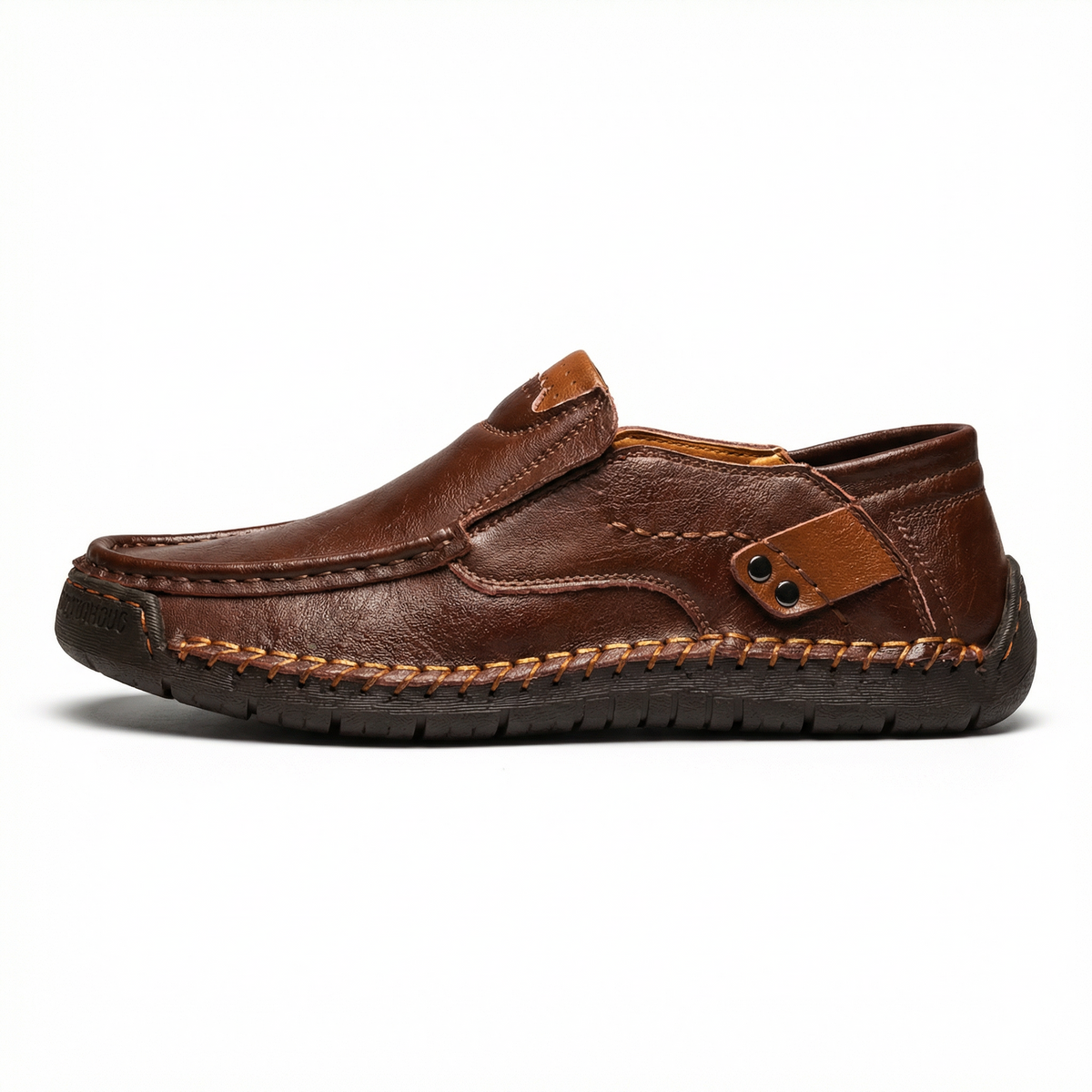 Bravon™ – Premium Leather Comfort Shoes for Men – Dark Brown / 38