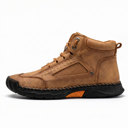 Salkin™ – Elegant Leather Shoes for Men – Brown / 38