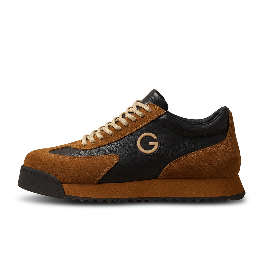 Bellaro™ – Premium Leather Sneakers – Brown / EU 39 / UK 6 / US 7