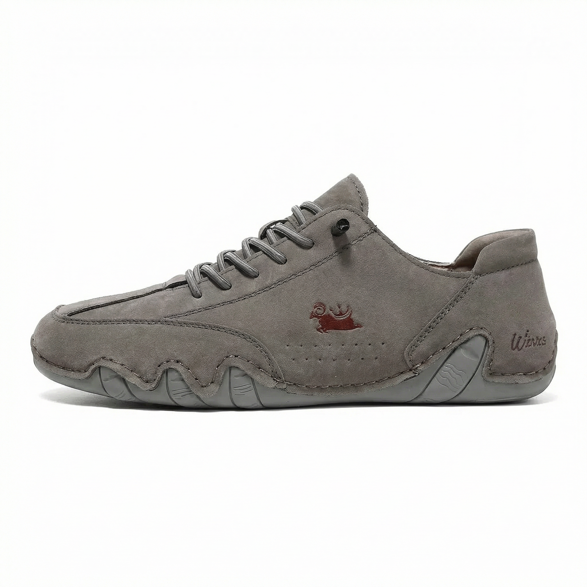 Wiecel™ • Ultra-Comfortable Leather Barefoot Shoes – Grey / 35